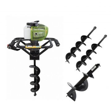 Motoburghiu - Foreza Pamant - Procraft GD62 - Putere 2.5 CP + 4 burghie 100, 150, 200, 300 mm