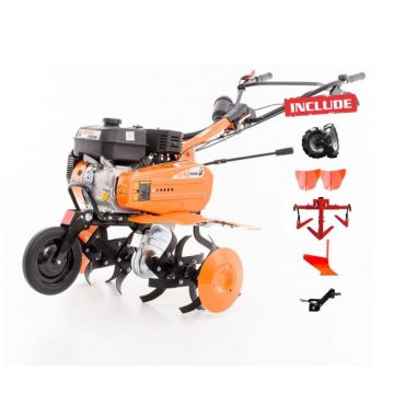 Motosapa Ruris DAC 7009acc2 7CP Bonus roti cauciuc + doua rarite + cultivator+ plug + adaptor