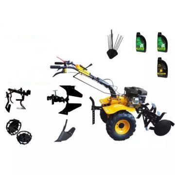 Pachet motocultor Campo 854, benzina, 7.5CP, 2+1 trepte, roti atv, manicot rulment, accesorii PR2, ulei motor si transmisie incluse
