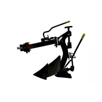 Plug reversibil cu un brazdar reglabil pentru motocultor