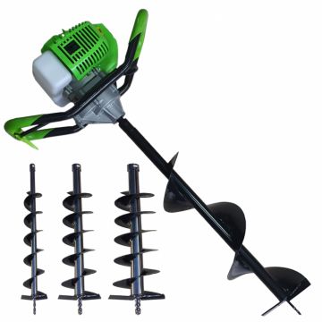 Motoburghiu, Foreza de Pamant,Model Craf-Tec,   6CP, 3 Burghie Incluse ( 100mm, 200mm, 300mm )