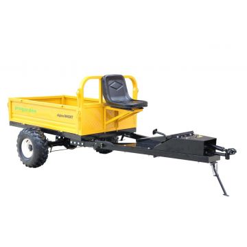 ProGARDEN Alpine RM500T Remorca cu tractiune 500kg, 1 osie, prindere bolt pentru motocultor, roti 19x7-8