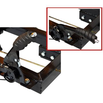 ProGARDEN Campo RM500C remorca 500kg motocultor, 1 osie, prindere bolt, roti profil rutier 5.00-12, 4 prezoane, RIM 3.00B